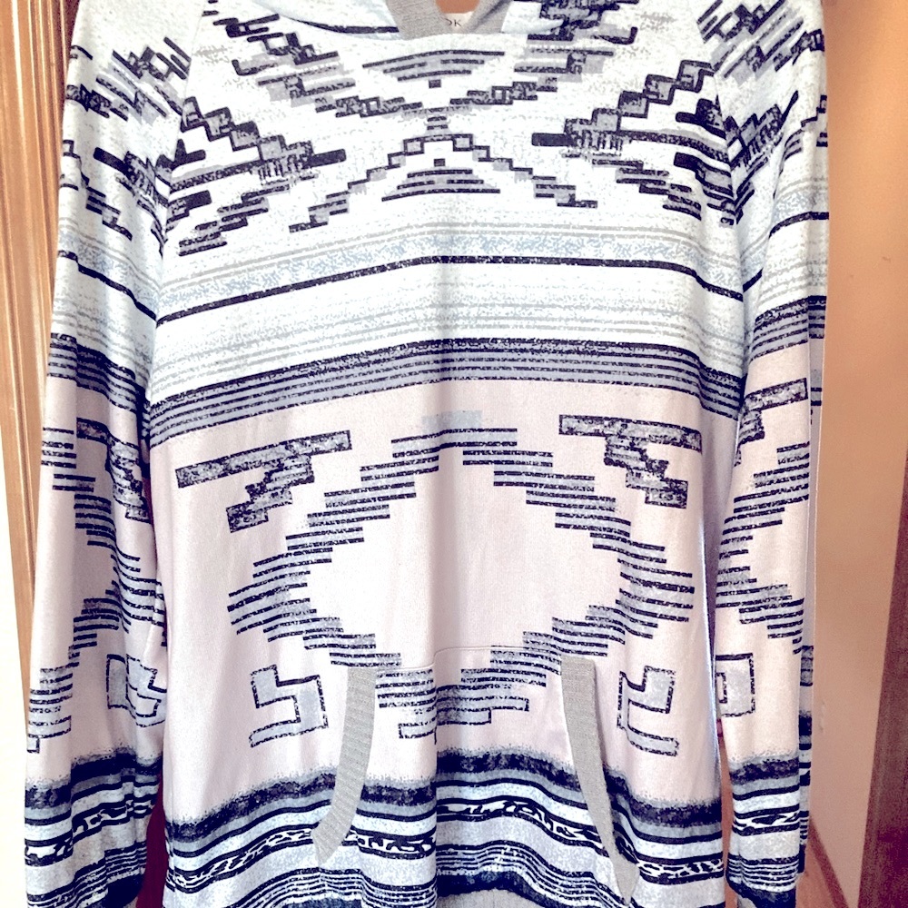 Women’s size large hoodie/geometric style